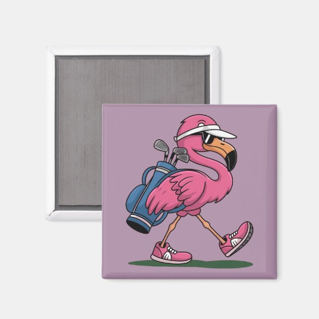 Ping Flamingo Golf Solglasögon Golfälskare  Magnet (Front/Back)