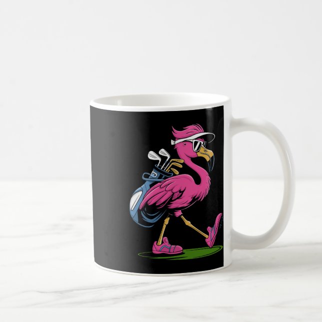 Ping Flamingo Golf Solglasögon Kvinna Damer Herrar Kaffemugg (Höger)