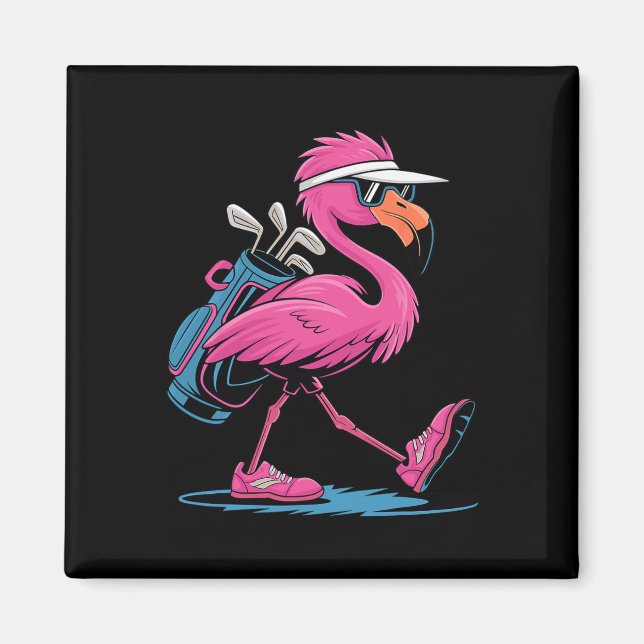 Ping Flamingo Golf Solglasögon Kvinna Damer Herrar Magnet (Framsidan)