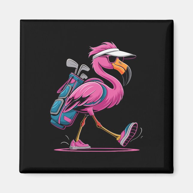 Ping Flamingo Golf Sungles Woman Ladies Men Golf L Magnet (Framsidan)