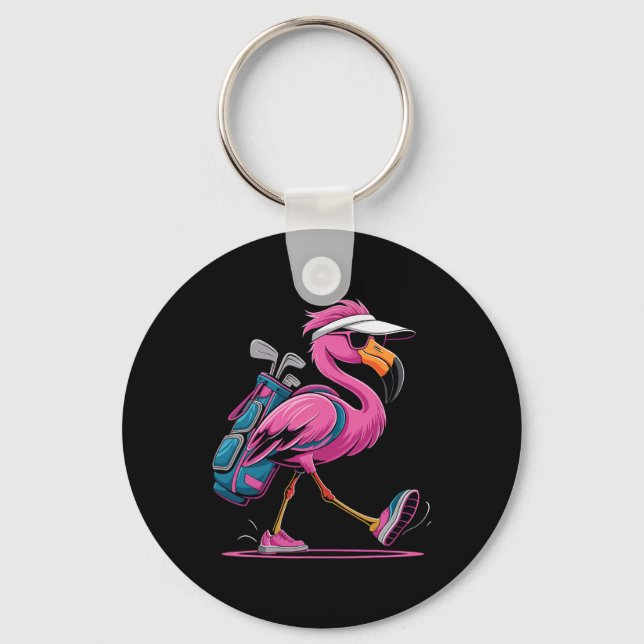 Ping Flamingo Golf Sungles Woman Ladies Men Golf L Nyckelring (Framsida)