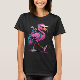 Ping Flamingo Golf Sungles Woman Ladies Men Golf L T Shirt