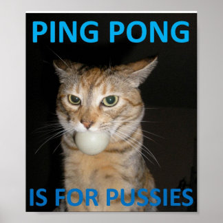 Ping Pong är för pesier Poster