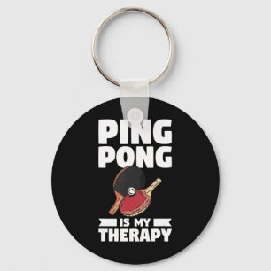 Ping Pong är min Therapy Bord tennis Nyckelring