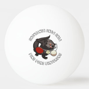Ping Pong Binturong Bord Tennis Player Bearcat Pingisboll