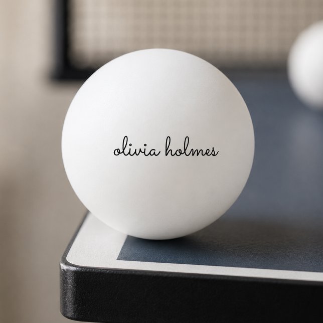 Ping Pong Boll | Anpassad Bordtennispresent Till S (Custom name ping pong ball for table tennis players, sports gifts, and game room decor.)