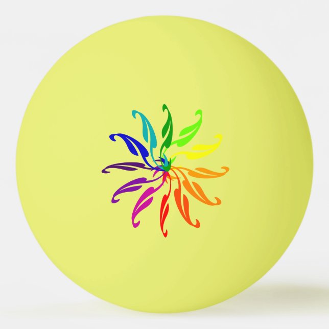 Ping Pong Boll - Färg Wheel Löv (Framsidan)