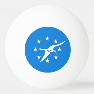 Ping pong boll med Flagga av Corpus Christi