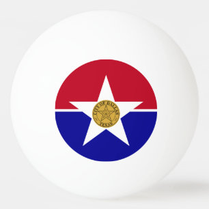 Ping pong boll med Flagga Dallas
