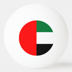Ping pong boll med Flagga UAE