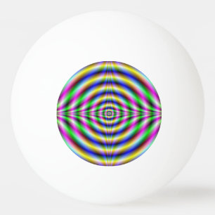 Ping Pong Boll Psychedelic Neon Öga