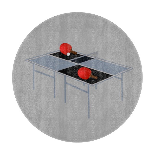 Ping Pong Bord med Fladdermus och Boll. (Framsidan)