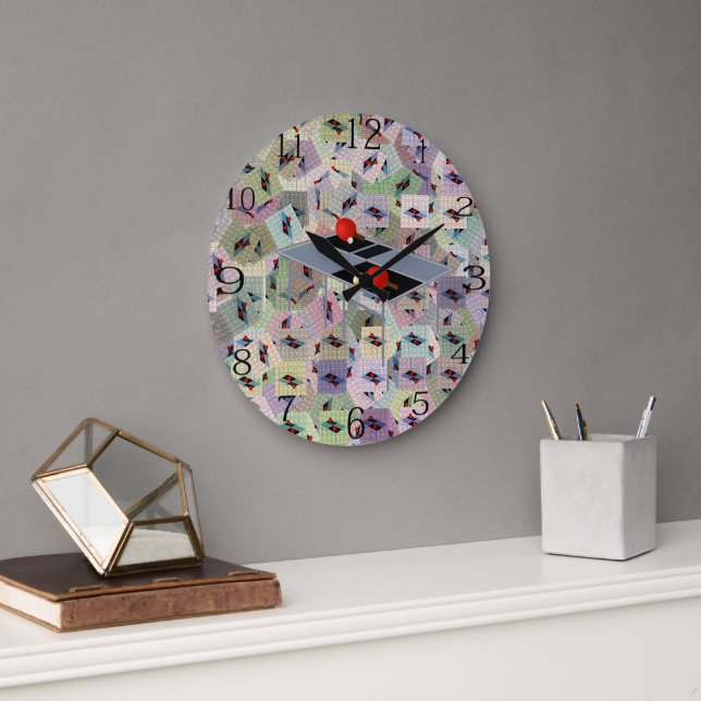 Ping Pong Bord, Stor Wall Clock Klocka (Kontor)