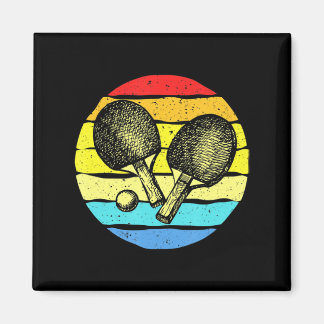 Ping Pong Bord Tennis Älskare Retro Magnet