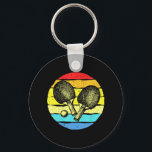 Ping Pong Bord Tennis Älskare Retro Nyckelring<br><div class="desc">Ping Pong Bord Tennis Älskare Retro</div>