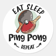 Ping pong Bord Tennis Birthday äter sömn igen