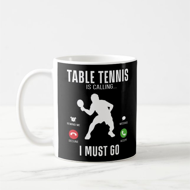 Ping Pong Bord tennis Bord tennis ropar jag Kaffemugg (Vänster)