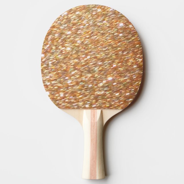 Ping Pong Bord tennis Copper Guld Glitter Paddle Pingisracket (Baksidan)