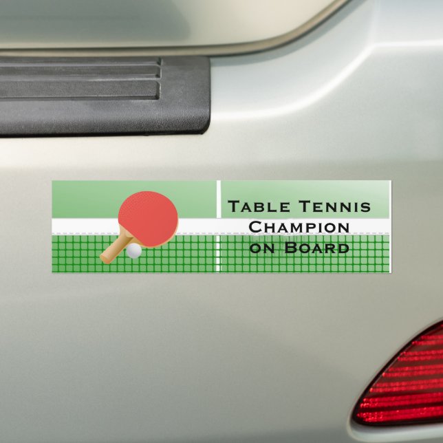 Ping Pong Bord Tennis Design Bumper Sticker Bildekal (På Bil)