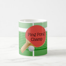 Ping Pong Bord Tennis Design Coffee Mugg