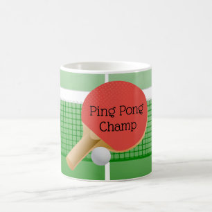 Ping Pong Bord Tennis Design Coffee Mugg