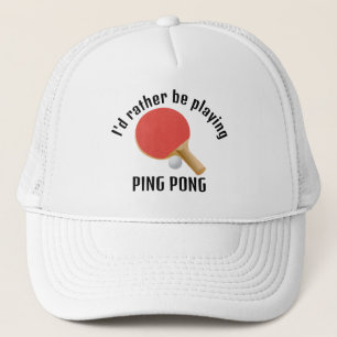 Ping Pong Bord Tennis Design Hat Keps