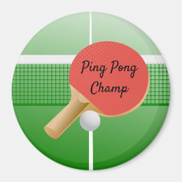 Ping Pong Bord Tennis Design Magnet