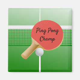 Ping Pong Bord Tennis Design Magnet