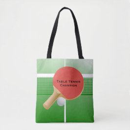 Ping Pong Bord Tennis Design Tygkasse