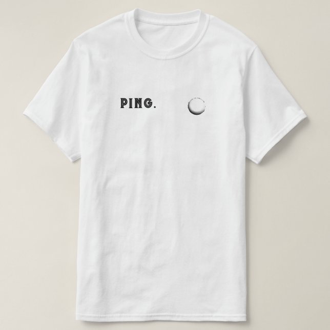 Ping Pong Bord Tennis Funny T Shirt (Design framsida)
