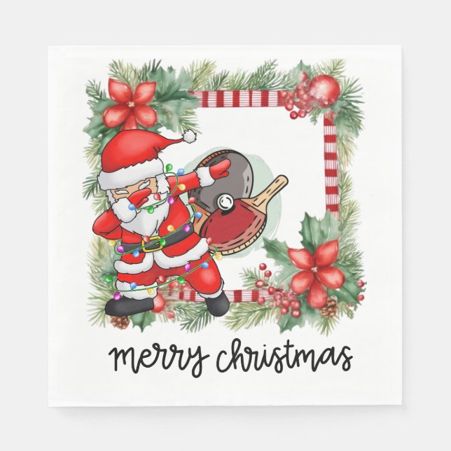 Ping Pong Bord Tennis jul Thmet Pappersservett (Framsidan)