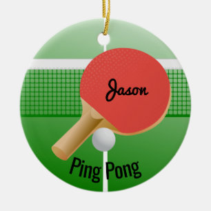 Ping Pong Bord Tennis Ornament