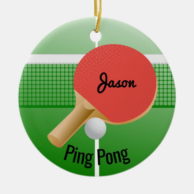 Ping Pong Bord Tennis Ornament (Framsidan)