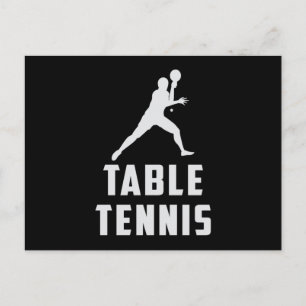 Ping Pong Bord Tennis Paddle Player Funny Gift Vykort