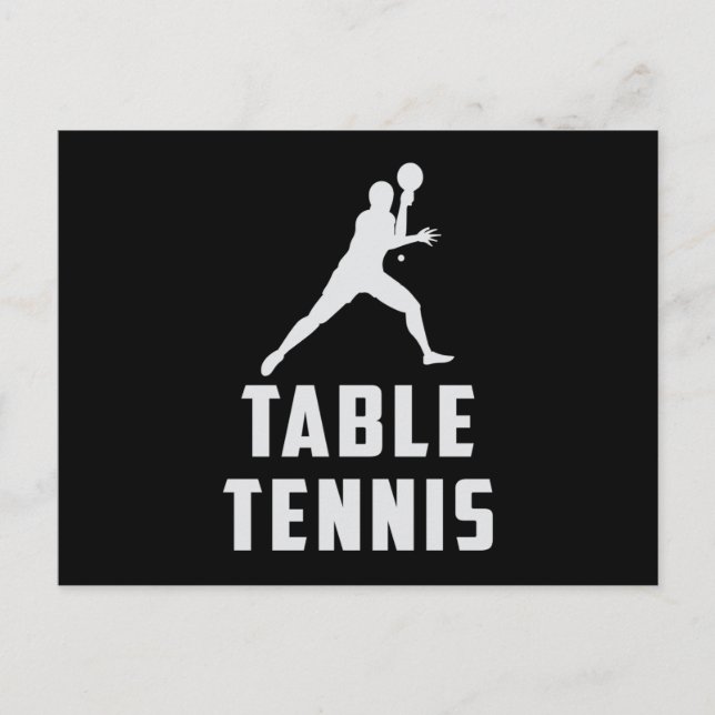 Ping Pong Bord Tennis Paddle Player Funny Gift Vykort (Framsida)