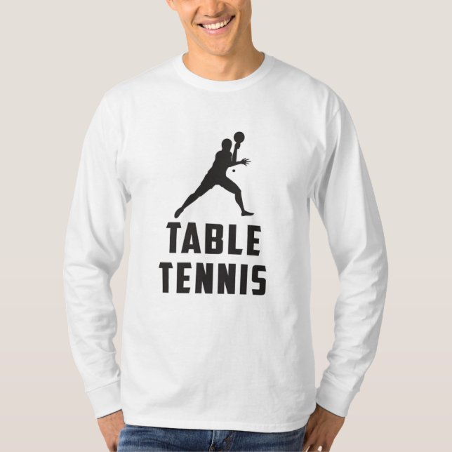 Ping Pong Bord Tennis Paddle Player Gift Idea T Shirt (Framsida)