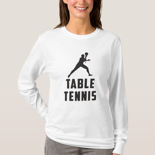 Ping Pong Bord Tennis Paddle Player Gift Idea T Shirt (Framsida)