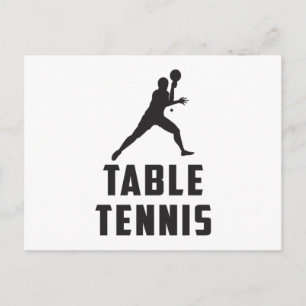 Ping Pong Bord Tennis Paddle Player Gift Idea Vykort