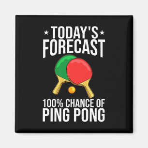 Ping Pong Bord Tennis Player Bollar Paddle Game Magnet