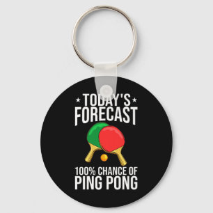Ping Pong Bord Tennis Player Bollar Paddle Game Nyckelring