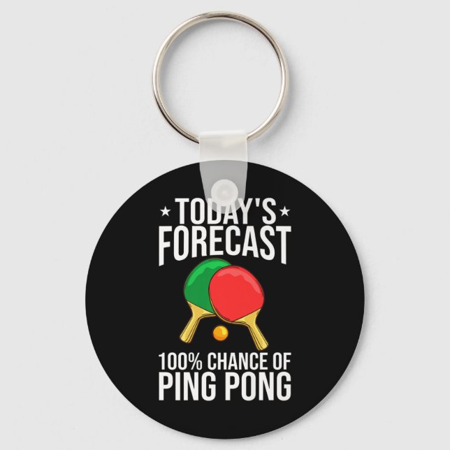 Ping Pong Bord Tennis Player Bollar Paddle Game Nyckelring (Framsida)