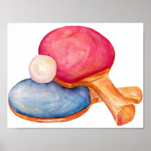 ping pong bord tennis poster