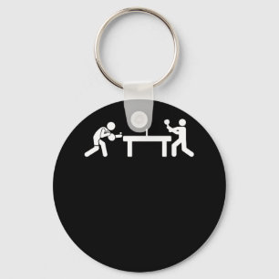Ping Pong Bord Tennis Stick figurer Pingpong Nyckelring