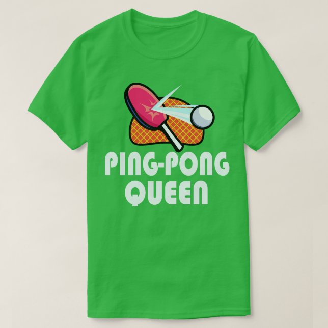 Ping Pong Bord Tennis Women Player T Shirt (Design framsida)