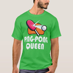 Ping Pong Bord Tennis Women Player T Shirt