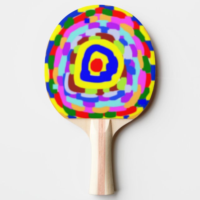 Ping Pong/bordtennisfladdermöss - noveltydesign Pingisracket (Baksidan)