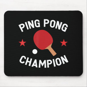 Ping Pong Champion Bord Tennis Älskare Gift Musmatta