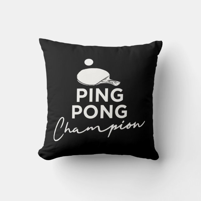 Ping Pong Champion Bord Tennis Kudde (Framsida)