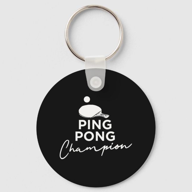 Ping Pong Champion Bord Tennis Nyckelring (Framsida)