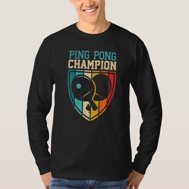 Ping Pong Champion Bord Tennis Player Ping Pong T Shirt (Framsida)